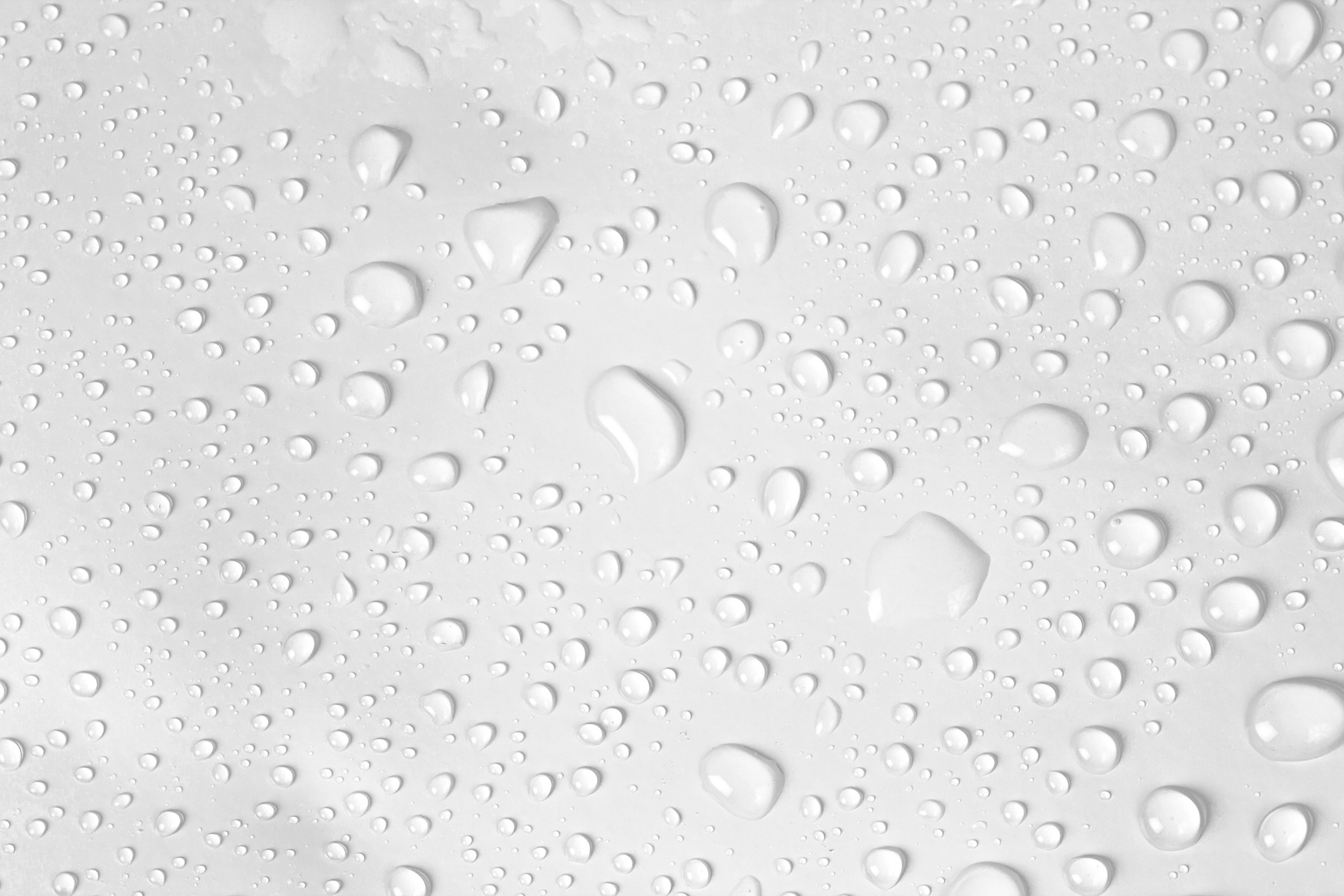 water drop on white background